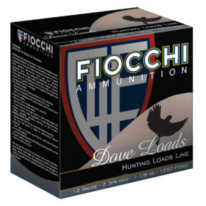 Fiocchi 12GTX187 Dove & Target Shotshell 12 Ga, 2 3/4", 1-1/8oz, #7.5, 1250 fps 25 round per box 10 boxes per case