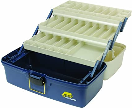 Plano 613306 Large 3 Tray Box Blue/Silver : Southern Outdoor Sports